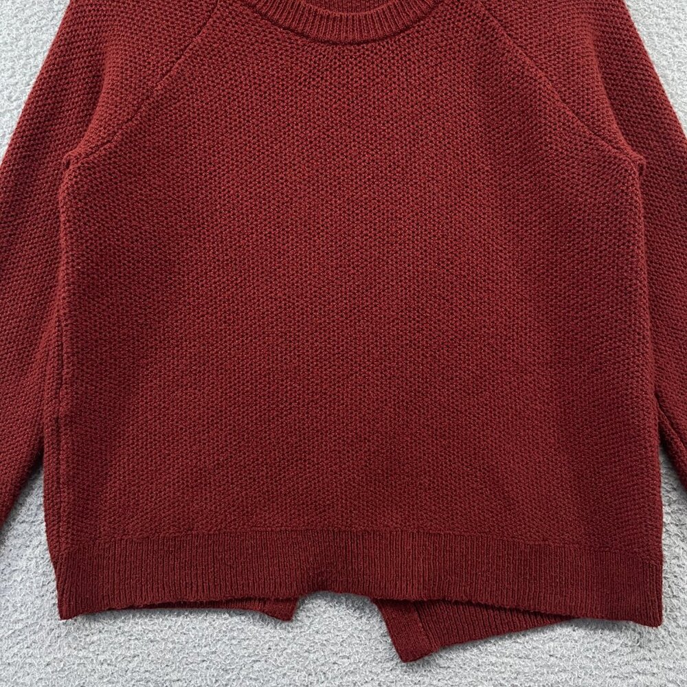 Madewell Province Cross-Back Pullover Sweater Red Burnished Mahogany Small - Picture 7 of 10